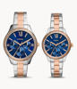 Picture of Fossil His and Hers Multifunction Two-Tone Stainless Steel Watch Set BQ2736SET