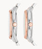 Picture of Fossil His and Hers Multifunction Two-Tone Stainless Steel Watch Set BQ2736SET