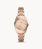 Picture of Fossil Women’s Scarlette Mini Three-Hand Date Rose Gold-Tone Stainless Steel Watch ES4898