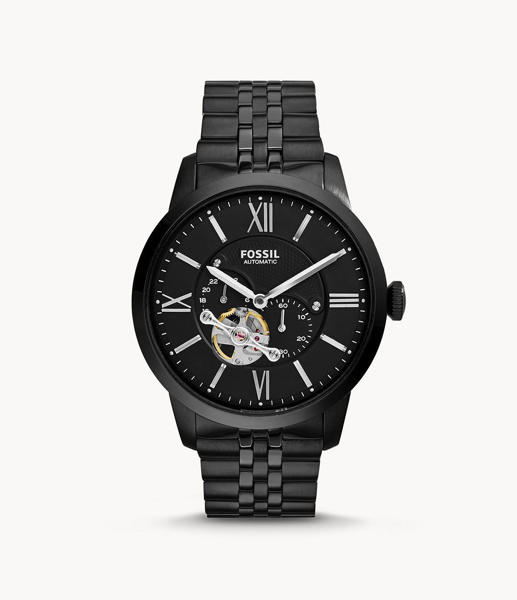 Picture of Fossil Men’s Automatic Townsman Black-Tone Stainless Steel Bracelet Watch ME3062