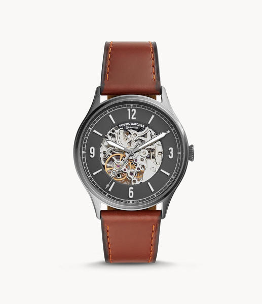 Picture of Fossil Men’s Forrester Automatic Amber Leather Watch ME3178