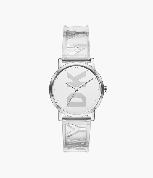 Picture of DKNY Women’s Soho Three-Hand Clear Polyurethane Watch NY9206