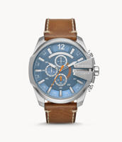 Picture of Diesel Men’s Mega Chief Chronograph Brown Leather Watch DZ4458