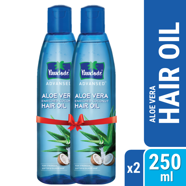 Picture of Parachute Hair Oil Advansed Aloe Vera Enriched Coconut 250ml Pack of 2 (250ml x 2)