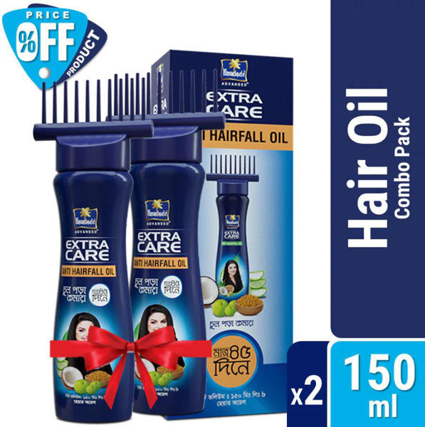 Picture of Parachute Hair Oil Anti Hairfall Oil Extra Care 150ml (Root Applier) Pack of 2 (150ml X 2)