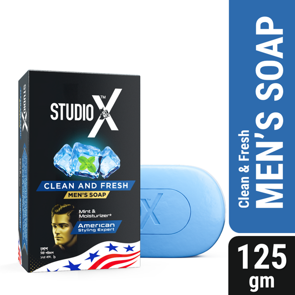 Picture of Studio X Clean & Fresh Soap for Men 125gm