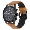Picture of Titan 1805NL02 Multifunctional Black Watch with Leather Strap