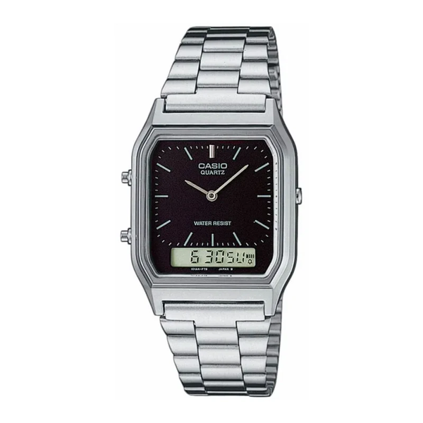 Picture of Casio AQ-230A-1DMQ Black Analog Digital Stainless Steel Strap Men’s Watch
