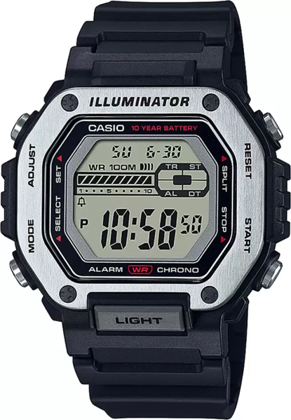 Picture of Casio LED Illuminator Black Digital Watch MWD-110H-1AVDF