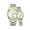 Picture of Olevs 5563 Fancy stainless steel Luxury Business Quartz Couple Wrist Watch- Silver Gold