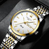 Picture of Trsoye 068 Custom Strap Design Fashion Hands Men Wristwatch- Silver & Gold
