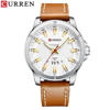 Picture of CURREN 8376 Watches for Men Luxury Brand Fashion Quartz Wristwatch with Leather Strap - Black