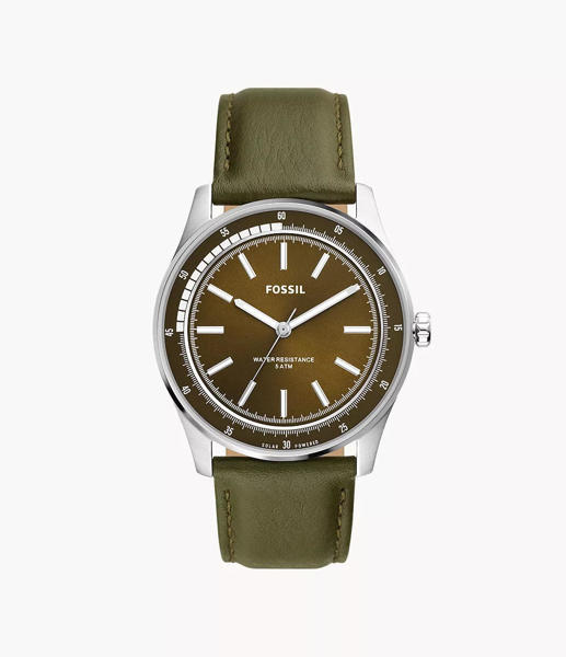 Picture of Fossil Men’s Sullivan Solar-Powered Green Leather Watch BQ2663