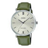 Picture of Casio MTP-VT01L-3BUDF Men's Minimalistic Blue Dial Brown Leather Watch