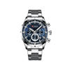 Picture of CURREN 8355 Multi-function Steel Strap Watch for Men – Silver & Blue