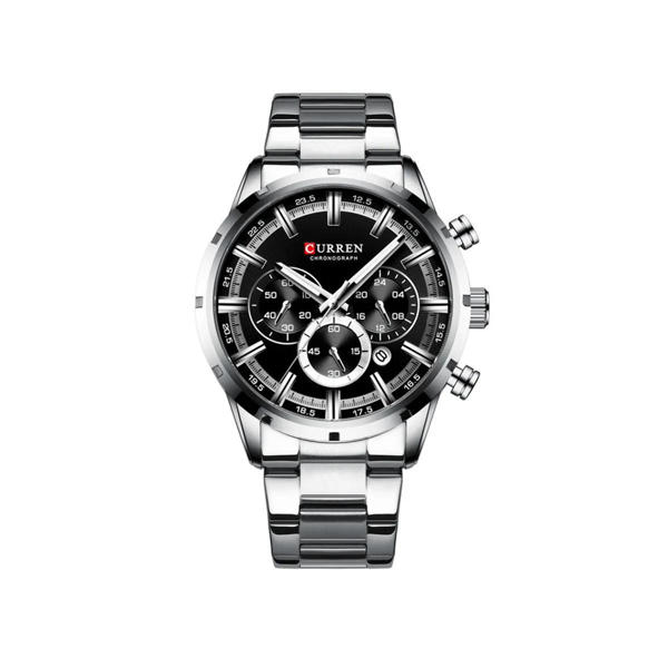 Picture of CURREN 8355 Multi-function Steel Strap Watch for Men – Silver & Black
