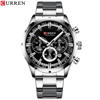 Picture of CURREN 8355 Multi-function Steel Strap Watch for Men – Silver & Black