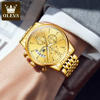 Picture of Olevs 2867 Stainless Steel Chronograph Wrist Watch For Men – Gold