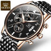 Picture of OLEVS 2869 Luxury Chronograph Stainless Steel Business Series Men’s Wristwatch- Black