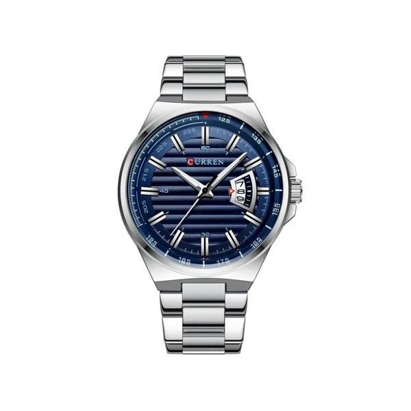 Picture of Curren 8375 Quartz Stainless Steel Men’s Watch - Silver & Blue