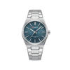 Picture of CURREN 8439 Top Brand Luxury Stainless Steel Quartz Man Wristwatch- Silver Blue