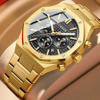 Picture of CURREN 8440 Authentic Stainless steel Band Chronograph special business watch kit watch for Men’s- Gold Black