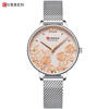 Picture of Curren 9065 Small Dial Pattern Women’s Watch - Silver