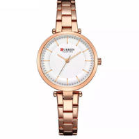 Picture of Curren 9054 Quartz Bracelet Watch for Women – Rose Gold & White