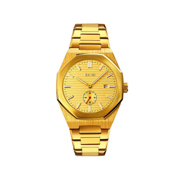 Picture of SKMEI 9262 Stainless Steel Band quartz Business Watch For Men’s- Gold