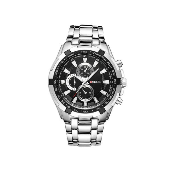 Picture of CURREN 8023 Analog Watch for Men – Silver & Black