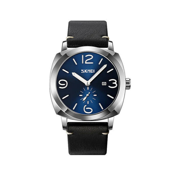 Picture of Skmei 9305 Quartz Leather Men’s Watch - Blue & Black