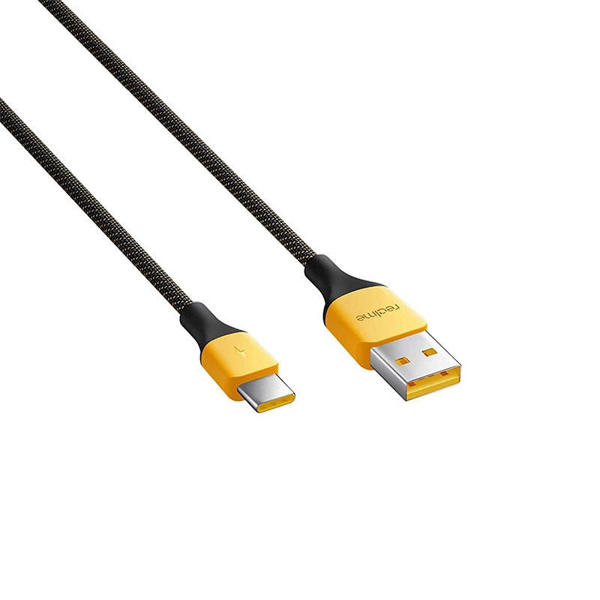 Picture of Realme Type-C Charging Cable (3A) - Black Yellow