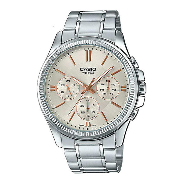Picture of Casio Enticer Multifunction Silver Chain Watch MTP-1375D-7A2VDF