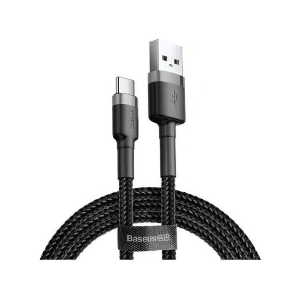 Picture of Baseus Cafule Type C Braided Cable 1M – Black