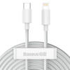 Picture of Baseus Simple Wisdom 20W Type-C to Lightning Cable - White