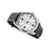 Picture of Casio Enticer Date Silver Leather Belt Watch MTP-1314L-7AVDF