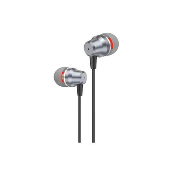 Picture of FONENG T52 In-Ear Metal Wired 3.5mm Earphone with Mic - Black