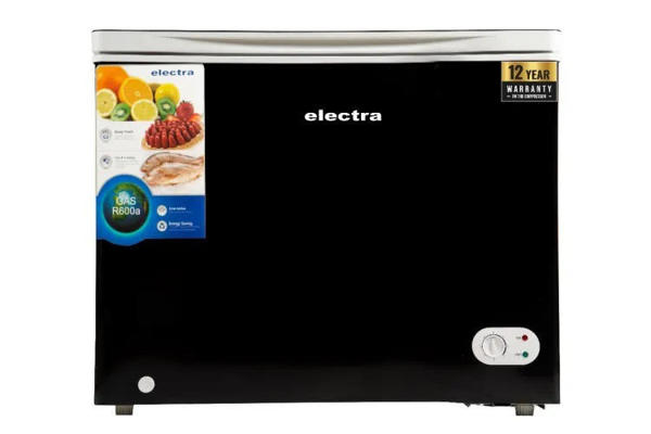 Picture of Electra 155L Deep Freezer (EF155TDN/BG) - Black Glass