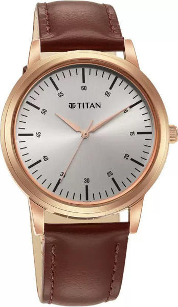 Picture of Titan 1899WL01 Brown Leather Analog Watch For Men