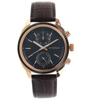 Picture of Titan 1733KL03 Men's Midnight Precision Multifunction Watch