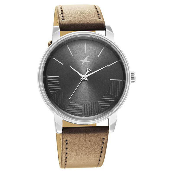 Picture of Fastrack 3291SL01 Stunners Analog Grey Dial Leather Watch for Guys