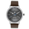 Picture of Fastrack 38052SL03 Fundamentals Analog Grey Dial Leather Watch for Guys