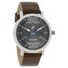 Picture of Fastrack 38052SL03 Fundamentals Analog Grey Dial Leather Watch for Guys
