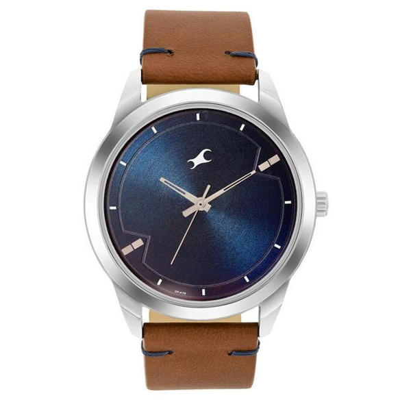 Picture of Fastrack 3308SL01 Stunners Analog Blue dial Leather Watch for Guys