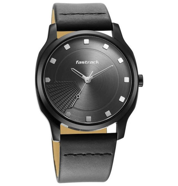Picture of Fastrack Stunners Anthracite Dial Leather Strap Watch 3255NL01