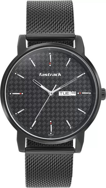 Picture of Fastrack 3294NM01 FK Exclusive Black Dial Metal Strap Watch