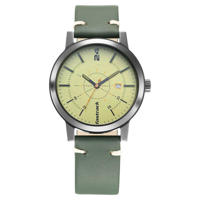 Picture of Fastrack 3245NL01 Tripster Quartz Analog Green Dial Leather Strap Watch for Guys