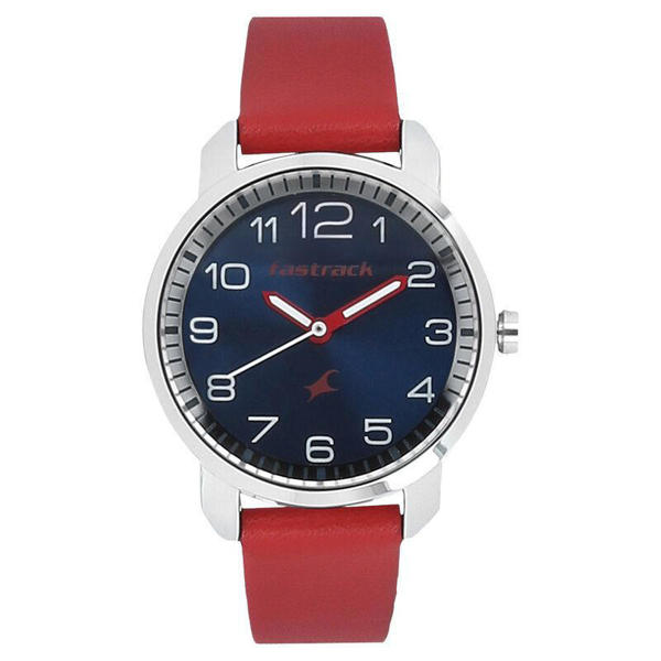 Picture of Fastrack 6111SL02 Analog Blue Dial Leather Strap Watch for Girls