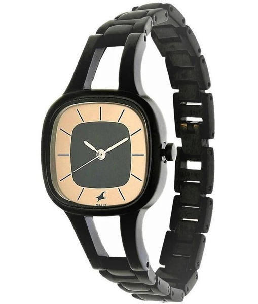 Picture of Fastrack Grey Dial Black Metal Strap Watch for Women 6147NM01