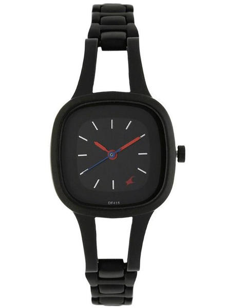 Picture of Fastrack Grey Dial Black Metal Strap Watch for Women 6147NM02